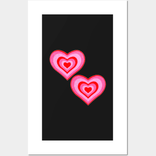 aesthetic hearts Posters and Art